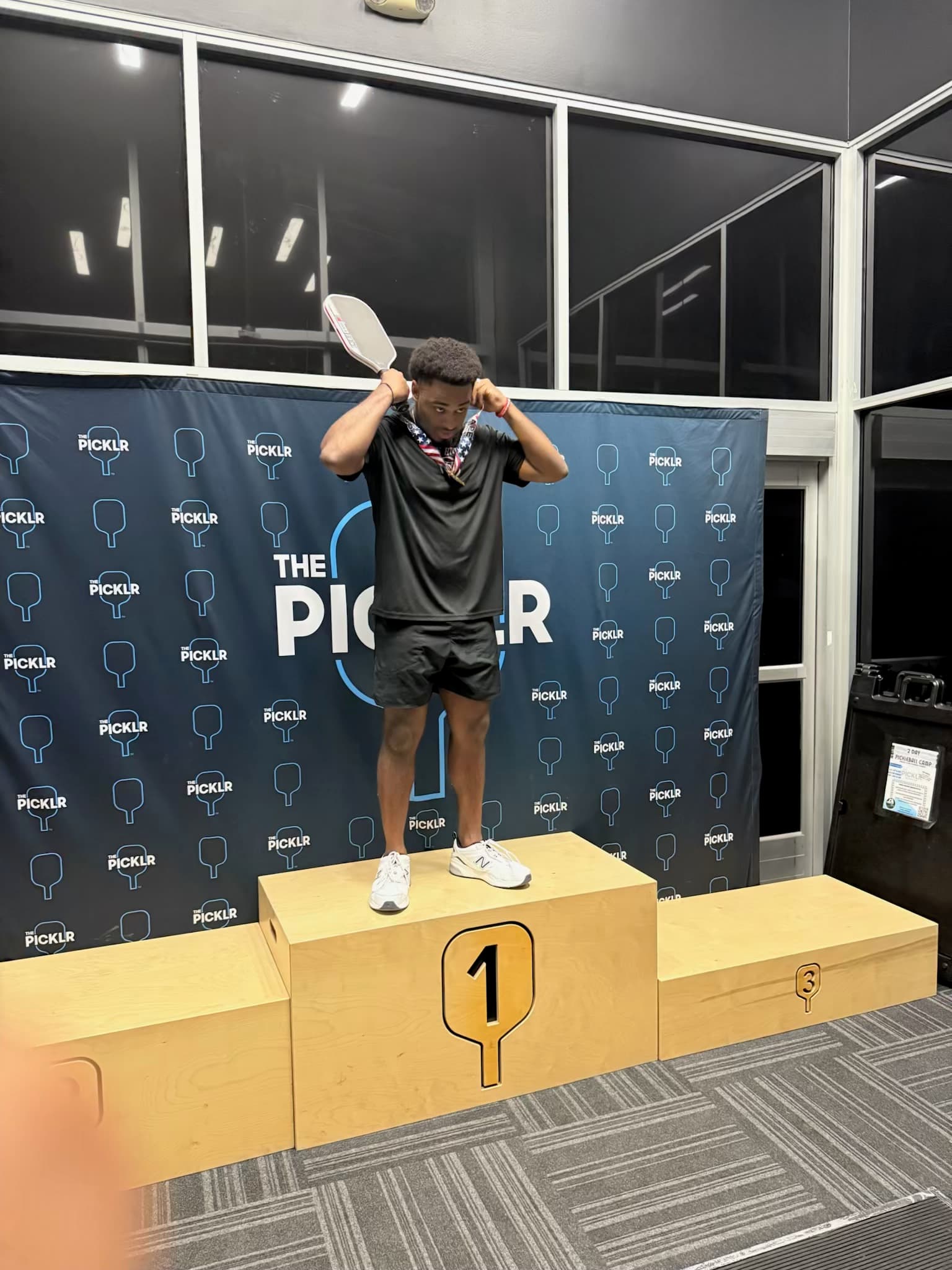 DeMario Montez on the pickleball court